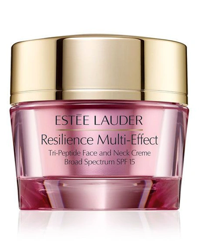 Estée Lauder Resilience Multi-effect Tri-peptide Face & Neck Moisturizer Creme Spf 15, Dry Skin 1.7 Oz.