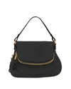 Tom Ford Jennifer Medium Grained Leather Shoulder Bag In Black
