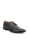 HUGO BOSS Coventry Crosshatch Leather Cap Toe Derby