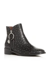 SEE BY CHLOÉ SEE BY CHLOE WOMEN'S STUDDED LOW-HEEL BOOTIES,SB32065A-09280