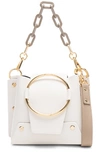 Yuzefi White Delila Mini Chain Cross Body Bag In White