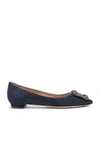 MANOLO BLAHNIK HANGISIFLAT 10 PEA FLAT,MNIF-WZ85