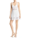 Charo Ruiz Marylin Embroidered Lace Mini Dress In White