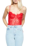 Bardot Britney Lace Bodysuit In Formula One