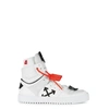 OFF-WHITE Off Court leather hi-top trainers