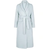 VINCE Light blue textured wool-blend coat