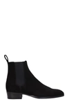 BARBANERA BLACK SUEDE BEATLES ANKLE BOOTS,10777013