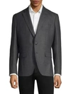 LARUSMIANI SINGLE-BREASTED WOOL-BLEND BLAZER,400099975877