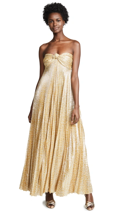 gold halston heritage dress Fantastic 1970s Halston Metallic Gold Lame Lurex Full Length Caftan Dr –  Shrimpton Couture main image 1