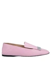 SERGIO ROSSI SERGIO ROSSI WOMAN LOAFERS PINK SIZE 5.5 SOFT LEATHER,11455480KE 10