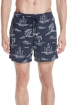 VILEBREQUIN ST. TROPEZ EMBROIDERED SWIM TRUNKS,MISE9C04