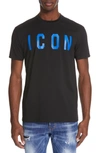 DSQUARED2 ICON GRAPHIC T-SHIRT,S74GD0493S22427