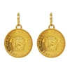 VERSACE VERSACE GOLD MEDUSA PENDANT EARRINGS