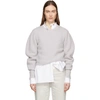 Isabel Marant Swinton Puff Sleeve Cashmere Sweater In 106 - Grey