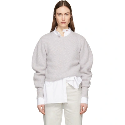 Isabel Marant Swinton Puff Sleeve Cashmere Jumper In 106 - Grey