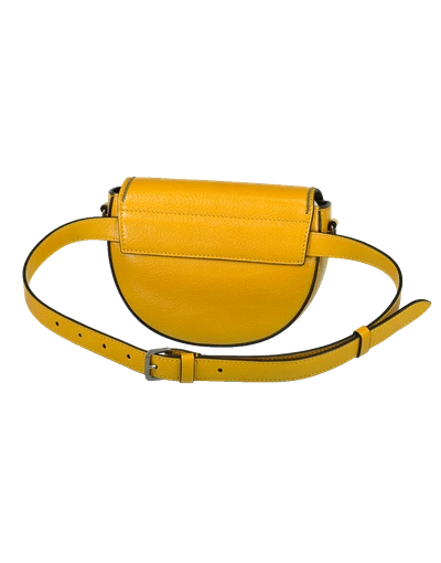 Brunello Cucinelli Leather Beltbag / Crossbody In Marigold
