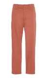 ACNE STUDIOS ASTYM COTTON-BLEND TWILL TROUSERS,BK0086