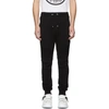 BALMAIN BLACK BIKER LOUNGE PANTS