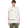 OFF-WHITE Off-White Diag Stencil Long Sleeve T-Shirt