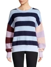PARKER Mila Stripe Merino Wool & Mohair-Blend Sweater