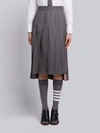 THOM BROWNE SUPER 120'S TWILL BELOW THE KNEE PLEATED SKIRT,FGC400A0062612514777