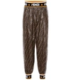 FENDI FENDI MANIA coated trousers,P00357054