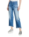 J Brand Joan High Cropped Wide Leg Denim Jeans In Spirit