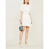 EMILIA WICKSTEAD CORINNE PLEATED FLARED CREPE MINI DRESS