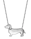 ALEX WOO LITTLE ANIMALS DACHSHUND PENDANT NECKLACE IN STERLING SILVER, 16,NANIMDA-S