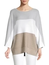 LAFAYETTE 148 Colorblock Cashmere-Blend Dolman Sweater