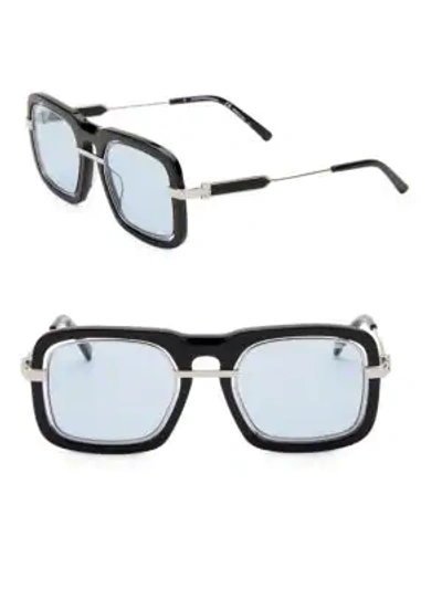 Calvin Klein Modern 53mm Rectangle Sunglasses In Black