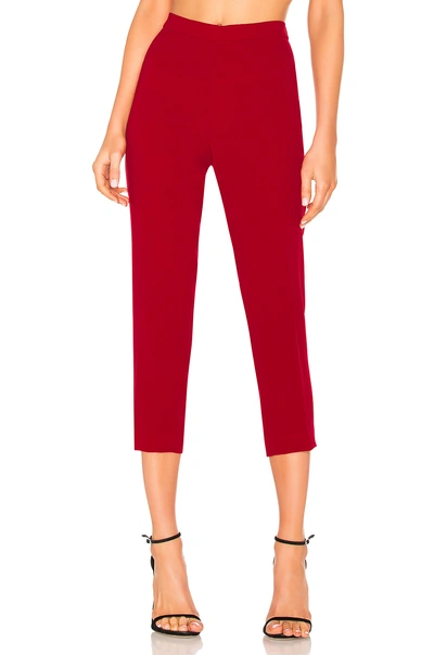 Theory Basic Pull On Pant In Red. In Peppercorn