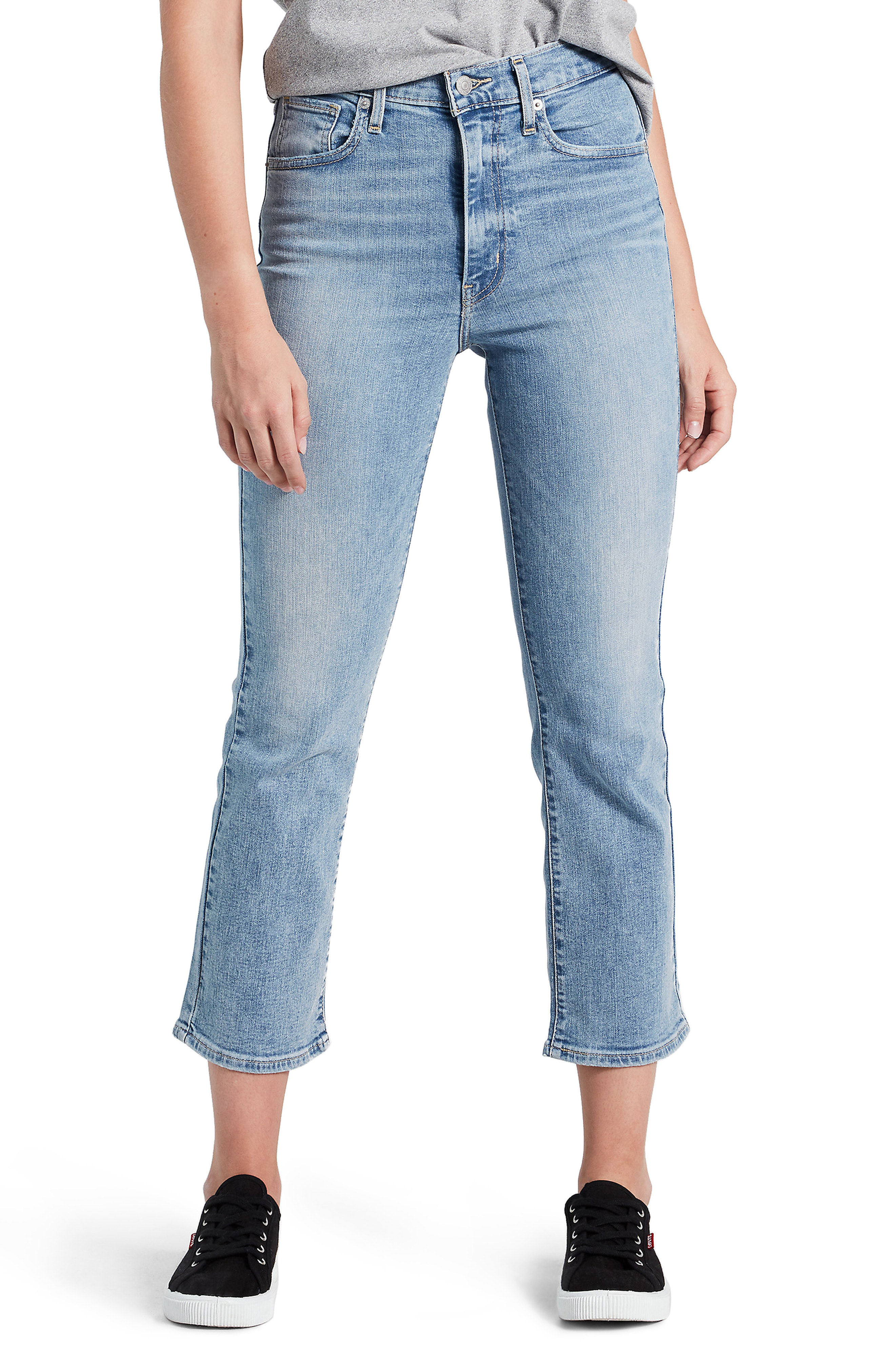 levi's mile high crop flare jeans