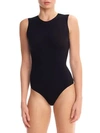 Commando Crewneck Sleeveless Ballet Bodysuit In Black