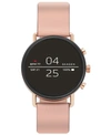 SKAGEN WOMEN'S FALSTER 2 BLUSH SILICONE STRAP TOUCHSCREEN SMART WATCH 40MM, POWERED BY WEAR OS BY GOOGLE