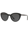 Prada Semi-transparent Acetate Cat-eye Sunglasses In Nocolor