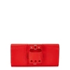 PERRIN LE CABRIOLET RED LEATHER CLUTCH