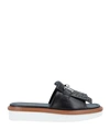 TOD'S TOD'S WOMAN SANDALS BLACK SIZE 6 SOFT LEATHER,11596461HO 13