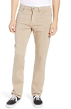 Paige Transcend Federal Slim Straight Leg Jeans In Toasted Almond