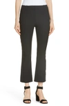 DEREK LAM 10 CROSBY EMBROIDERY DETAIL CROP STRETCH COTTON PANTS,TR91101KCR