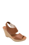 Andre Assous Reese Wedge Sandal In Cuero Leather