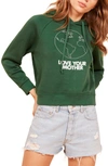 Reformation Coronado Hooded Sweatshirt In Love Your Mother