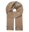 GUCCI Logo cashmere scarf