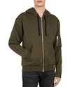 THE KOOPLES BOMBER-POCKET ZIP HOODIE SWEATSHIRT,HSWE17053S