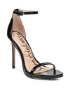 Sam Edelman Ariella Ankle Strap Sandal In Black Leather