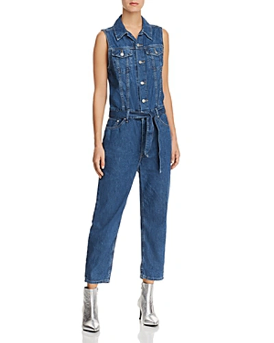 Levi's Tapered Denim Jumpsuit In Delicate Condition