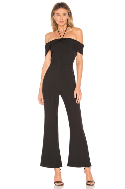 About Us Eliza Off Shoulder Jumpsuit In Black