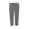 BURBERRY STRAIGHT FIT PRINCE OF WALES CHECK WOOL TROUSERS