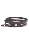 DEGS & SAL LEATHER WRAP BRACELET,FL-200