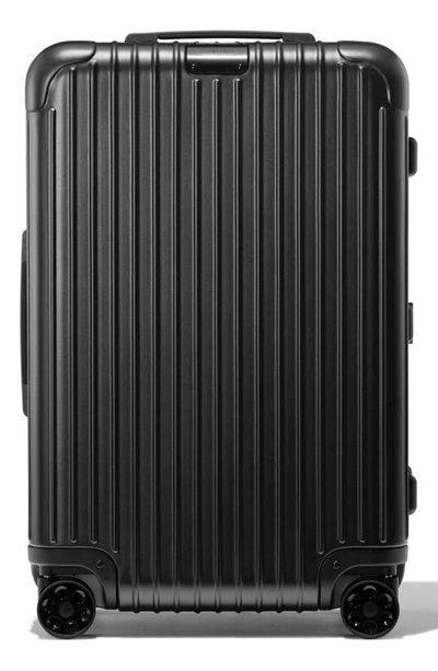Rimowa Essential Check-in Medium 26-inch Wheeled Suitcase In Matte Black